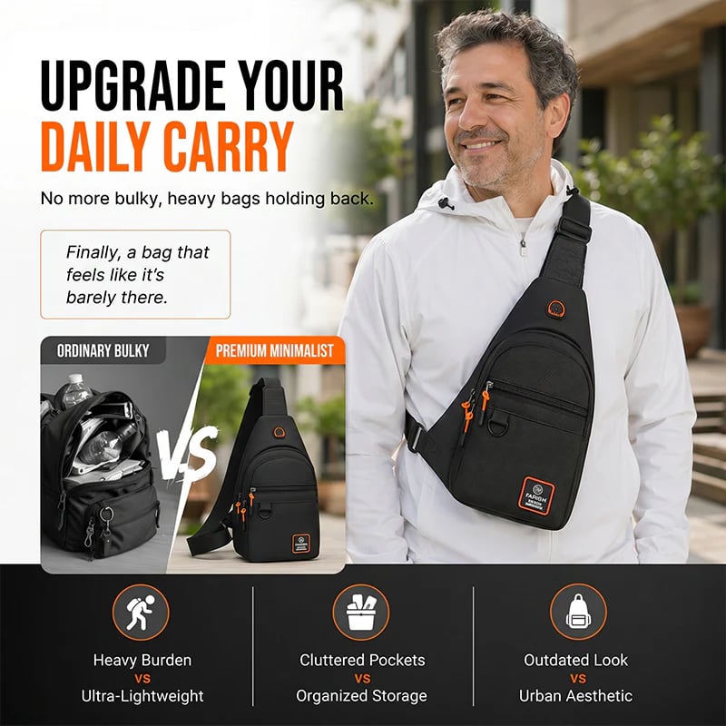 dht™⭐ Waterproof Multi-pocket Crossbody Sling Bag