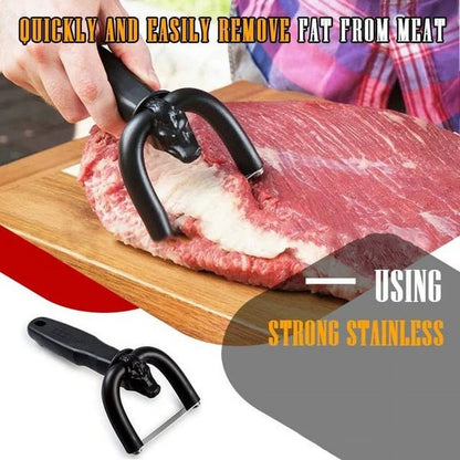 🥩 Manual Beef and Pork Fat Scraper