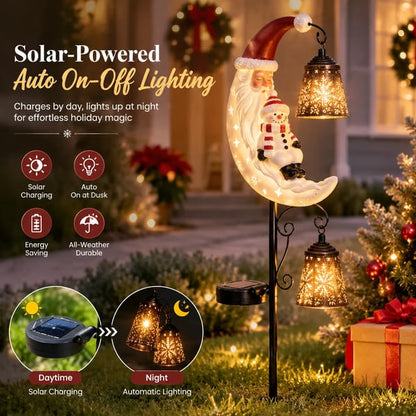 🎄Christmas Moon Solar Stake Light