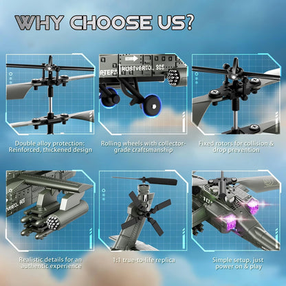 🚁2026 Apache AH-64 remote-controlled helicopter