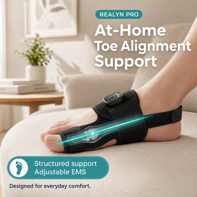 EMS Bunion Corrector, Electric Foot Massager for Hallux Valgus Relief