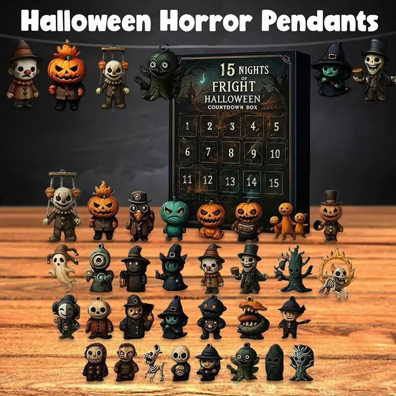 2026 Halloween Countdown Advent Calendar, 15-Day or 31-Day “Nights of Fright”