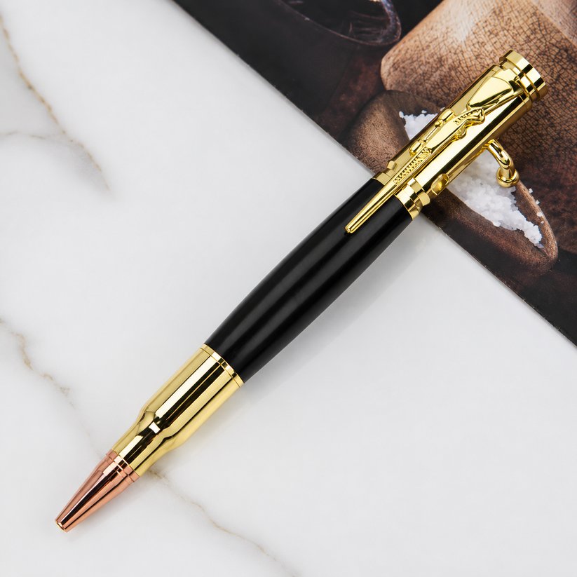 🖊Handcrafted by Jake Wilson🖊 Bolt Action Wooden Bullet PenTM | Crafted From Real Wood & Bullet Casing 15 reviews