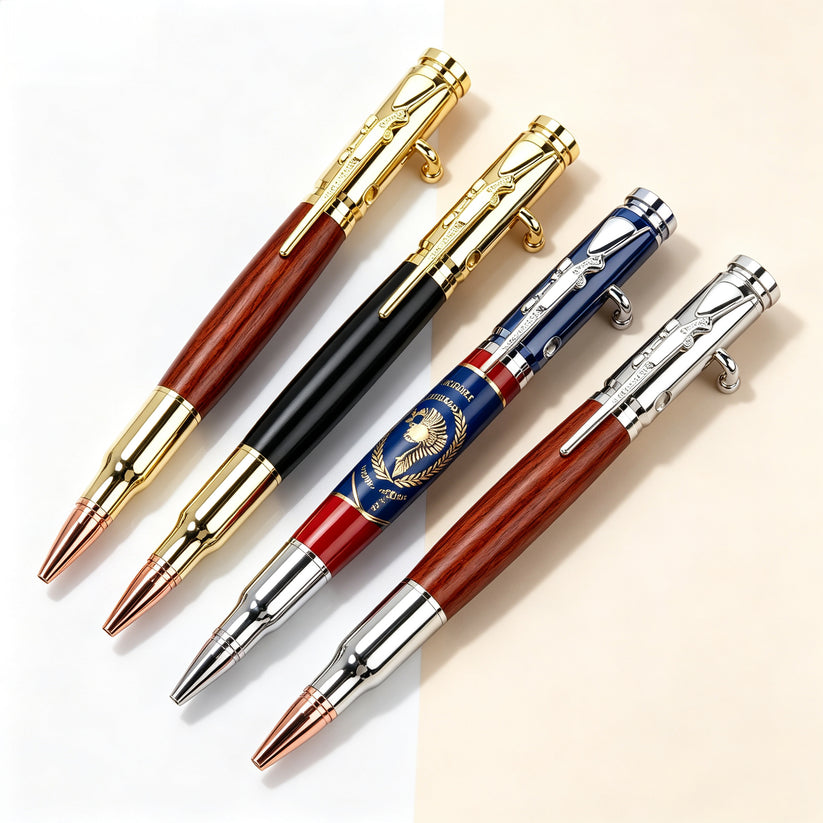 🖊Handcrafted by Jake Wilson🖊 Bolt Action Wooden Bullet PenTM | Crafted From Real Wood & Bullet Casing 15 reviews