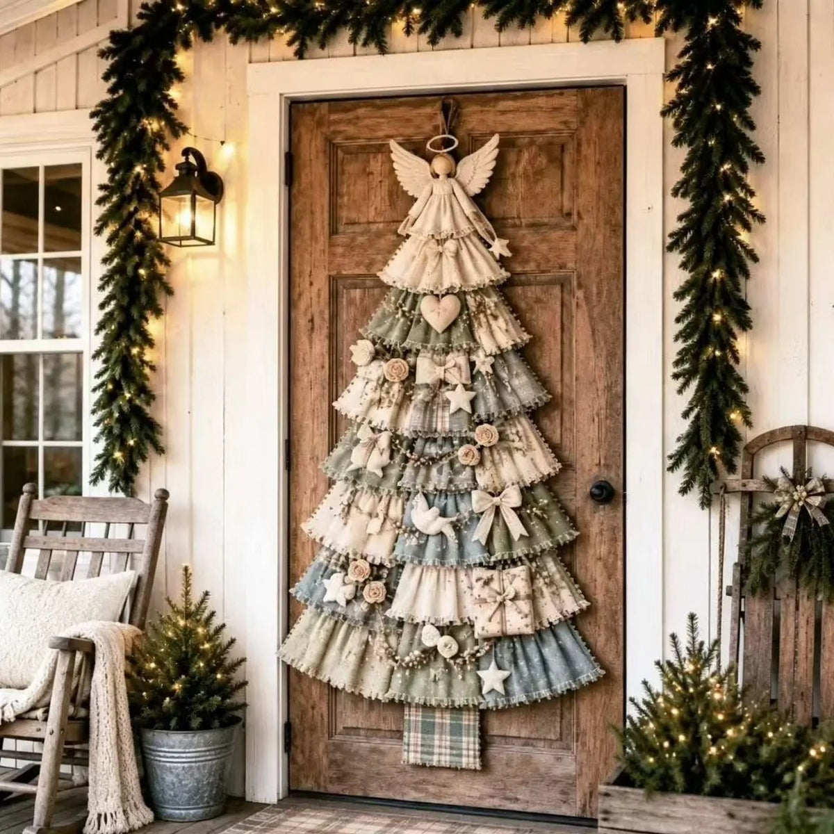 🎄 CHRISTMAS DOOR FAVORITE| DIY Christmas Tree Door Hanging Kit