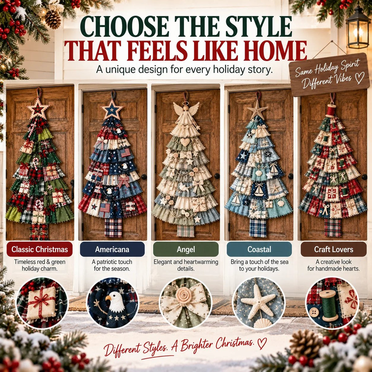 🎄 CHRISTMAS DOOR FAVORITE| DIY Christmas Tree Door Hanging Kit