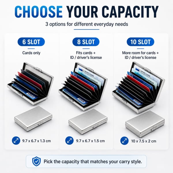 🛡️💳 RFID Blocking Metal Card Holder