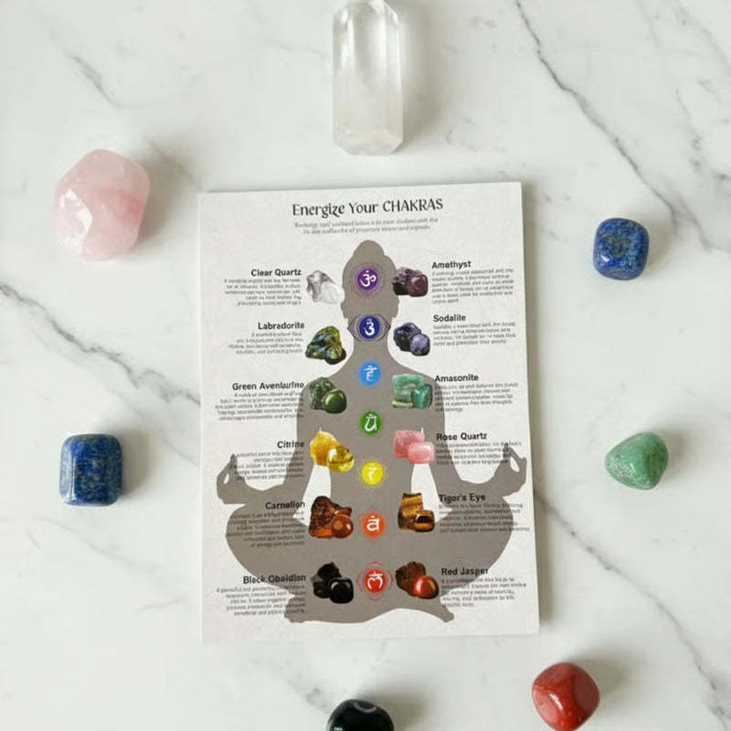 100% Hand-carved -💎Crystals Advent Calendar 2026-24 Days Chakra Crystals&Healing Stones🔮