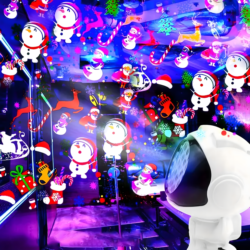 🎄👩‍🚀Astronaut-themed Christmas Projector Lights Indoor/Outdoor