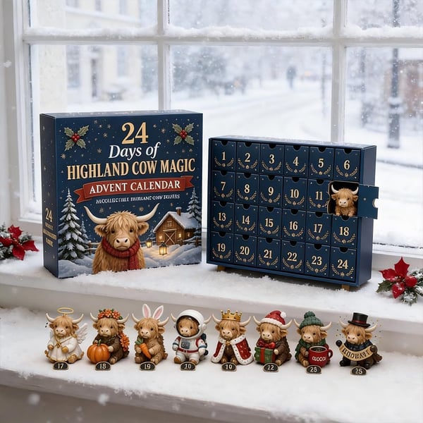 🐮 24 Days of Highland Cow Magic Advent Calendar