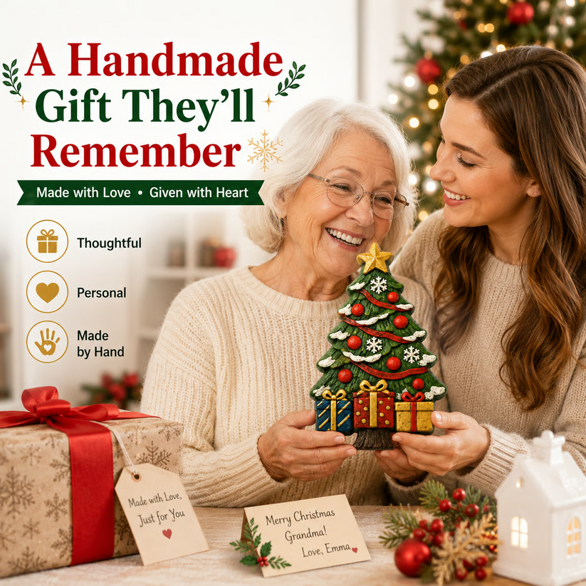 🎄 DIY Craft Kit: Mold and Paint Your Own Christmas Tree