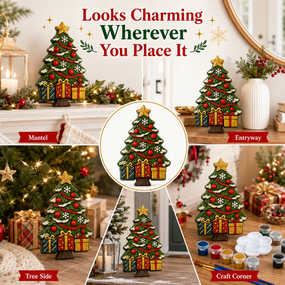 🎄 DIY Craft Kit: Mold and Paint Your Own Christmas Tree