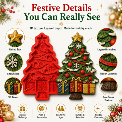 🎄 DIY Craft Kit: Mold and Paint Your Own Christmas Tree
