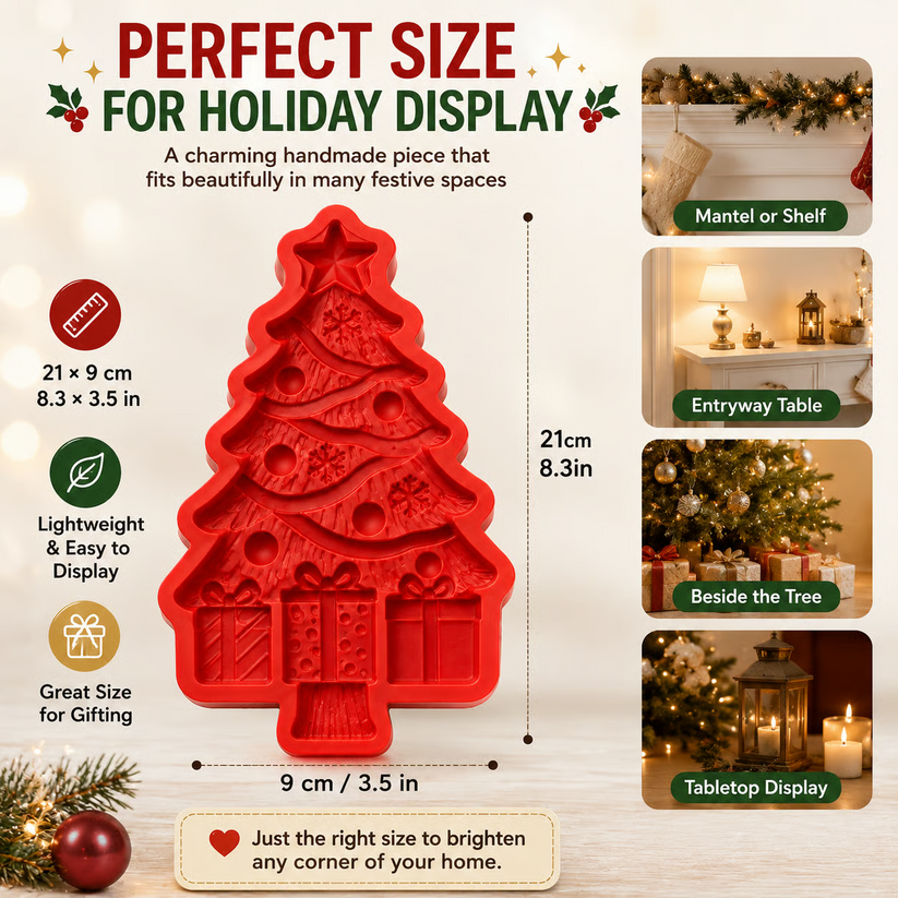 🎄 DIY Craft Kit: Mold and Paint Your Own Christmas Tree