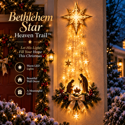 ✝️Bethlehem Star of Faith™ – Lighted Nativity Wall Decor