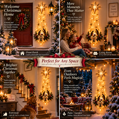 ✝️Bethlehem Star of Faith™ – Lighted Nativity Wall Decor