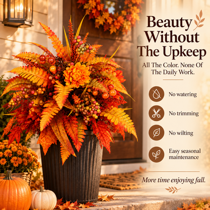 🍂Autumn Harvest Floral Garden Stake