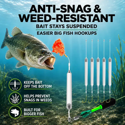 dht™⭐Anti-Snag Floating Bottom Hook Leaders🐟Pre-Tied Off Bottom Fishing Rig