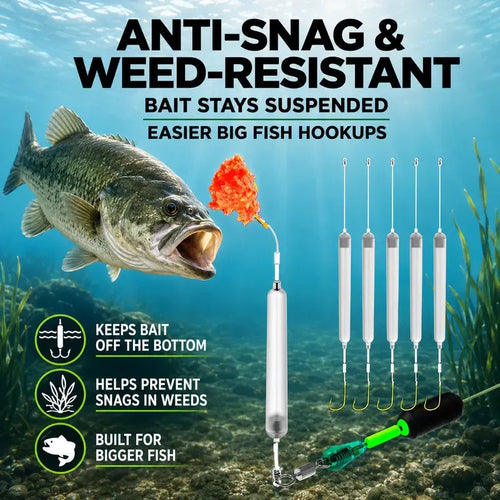 dht™⭐Anti-Snag Floating Bottom Hook Leaders🐟Pre-Tied Off Bottom Fishing Rig