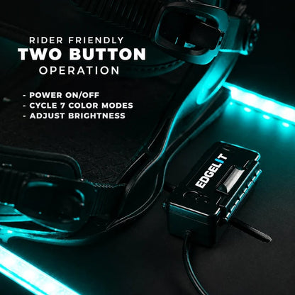 🏂 LED Snowboard Edge Light Kit – 7-Color Night Riding System