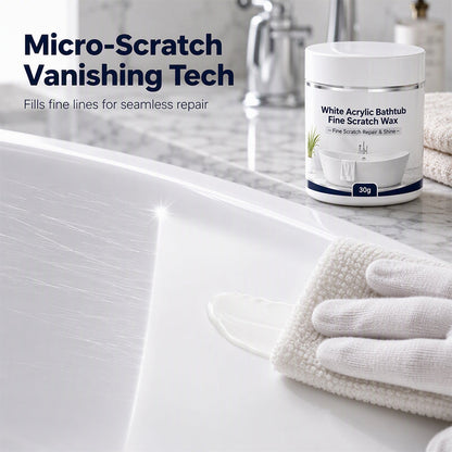 dht™⭐ Bathtub Scratch Repair Wax – White Acrylic Surface Touch-Up Kit