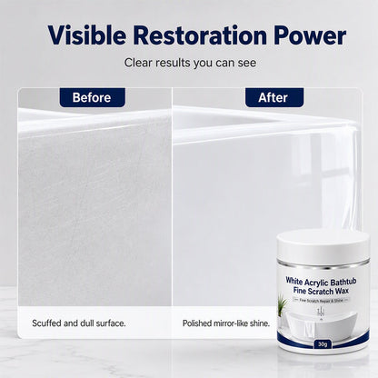 dht™⭐ Bathtub Scratch Repair Wax – White Acrylic Surface Touch-Up Kit
