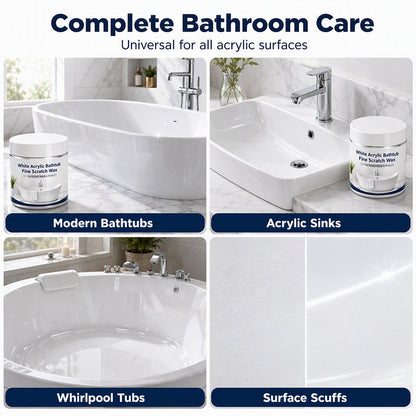 dht™⭐ Bathtub Scratch Repair Wax – White Acrylic Surface Touch-Up Kit