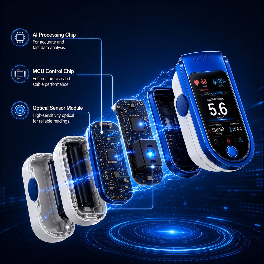 🧑‍⚕️Non-Invasive Daily Health Tracker | 💧 Needle-Free Wellness Trend Monitoring Device