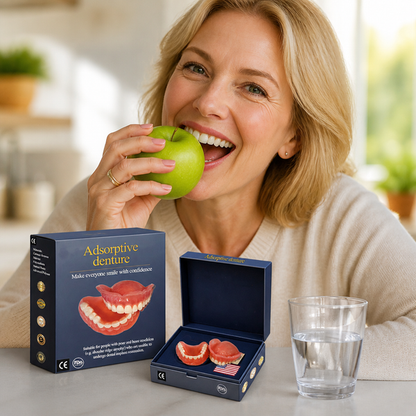 😁 A Better Fit for Your Smile!🦷AI Bite-Mapped Custom-Fit Dentures (12-Hour Hold)