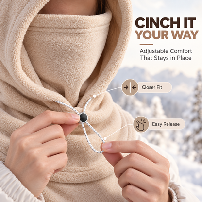 🧣❄️ 3-in-1 Winter Fleece Balaclava Hood - Warm Face, Ear & Neck Cover