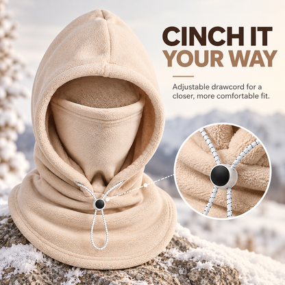 🧣❄️ 3-in-1 Winter Fleece Balaclava Hood - Warm Face, Ear & Neck Cover