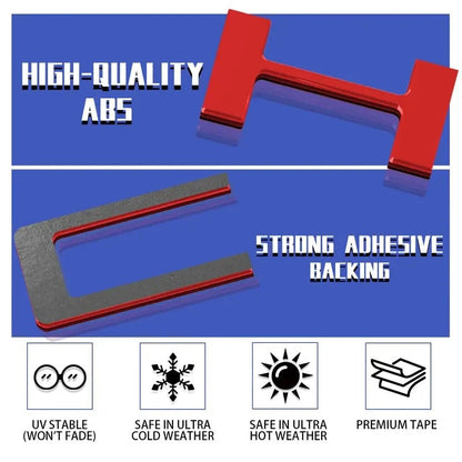 🚗3D Raised Tailgate Letters – Premium ABS Overlay Trim Stickers