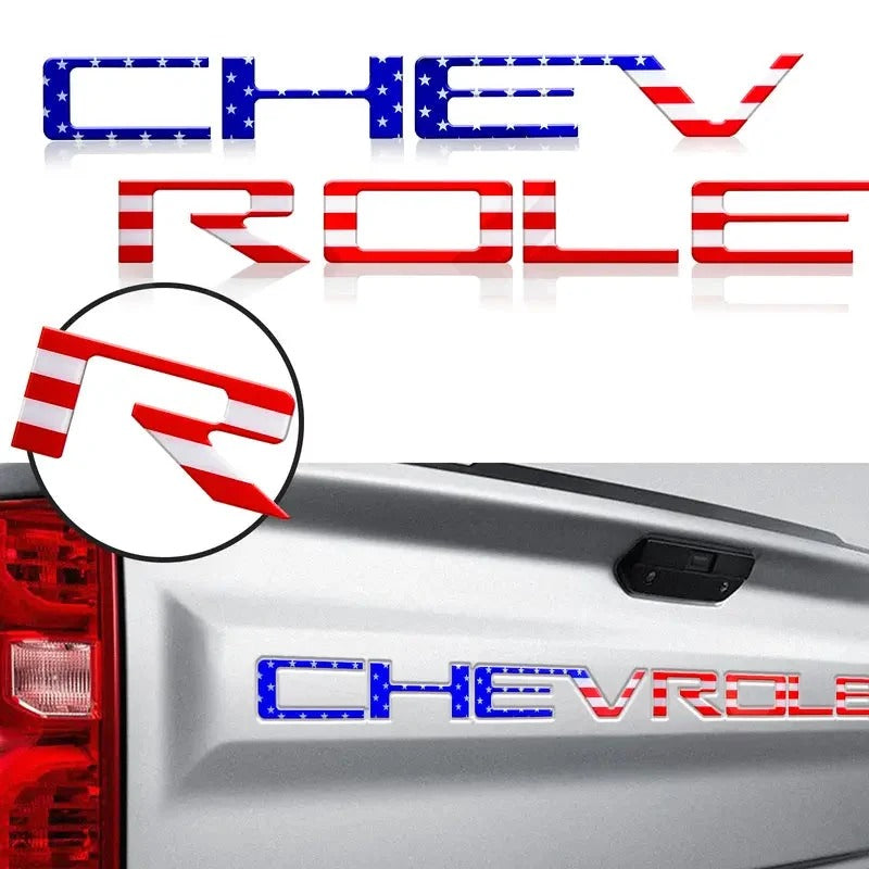 🚗3D Raised Tailgate Letters – Premium ABS Overlay Trim Stickers