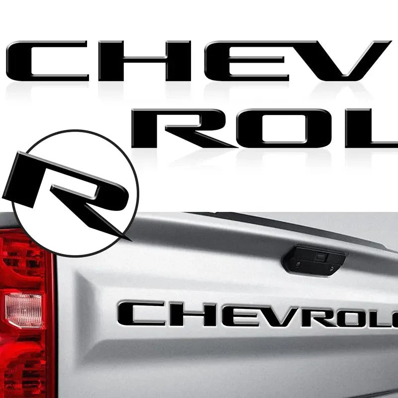 🚗3D Raised Tailgate Letters – Premium ABS Overlay Trim Stickers