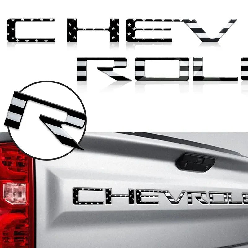 🚗3D Raised Tailgate Letters – Premium ABS Overlay Trim Stickers