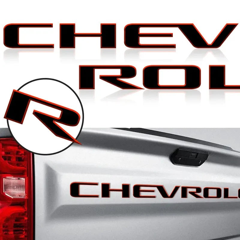 🚗3D Raised Tailgate Letters – Premium ABS Overlay Trim Stickers