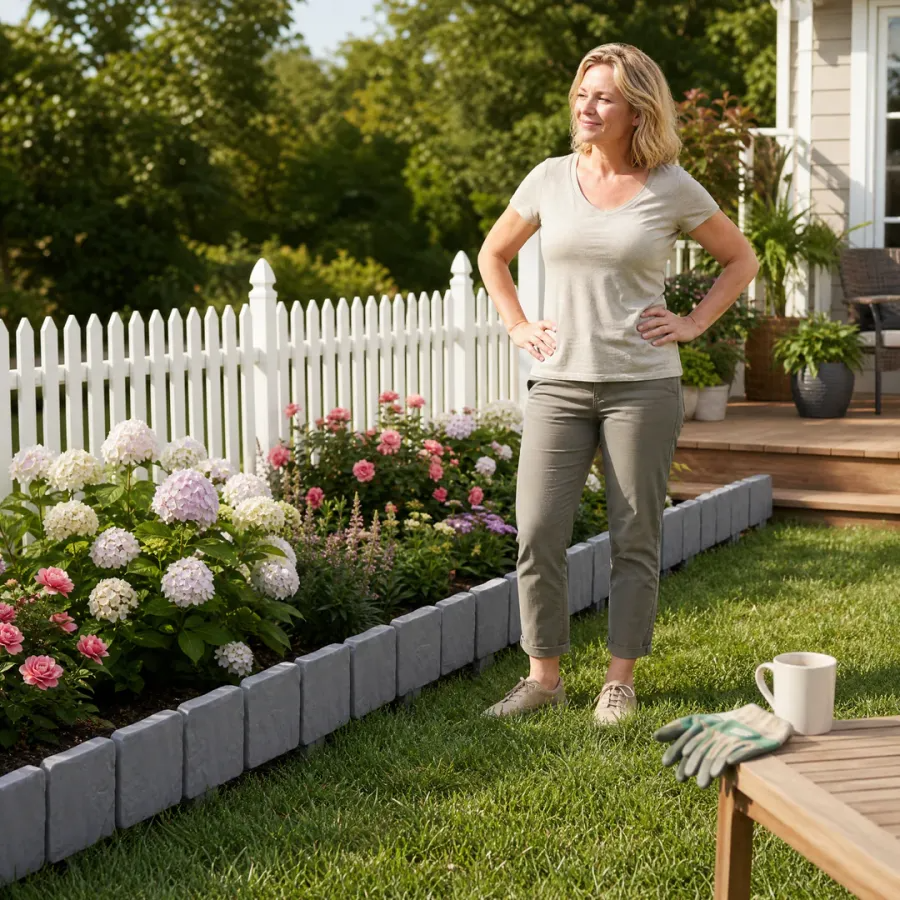 🏠 Faux Stone Garden Edging Border