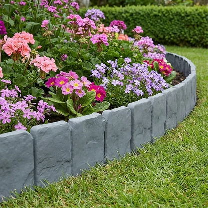 🏠 Faux Stone Garden Edging Border