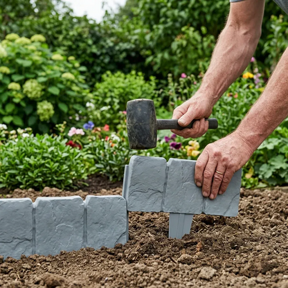 🏠 Faux Stone Garden Edging Border