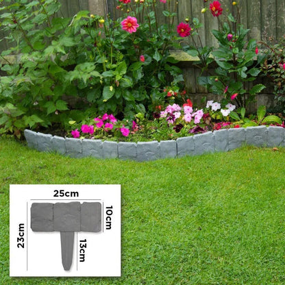🏠 Faux Stone Garden Edging Border