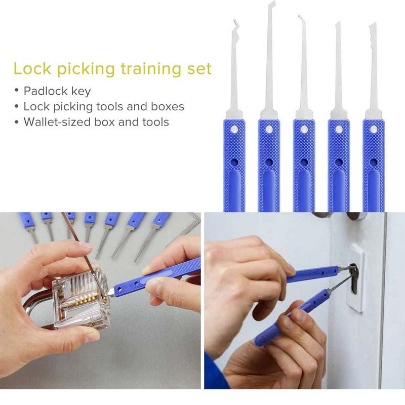 12 Pcs Broken Key Extractor Kit for Padlocks and Car Locks