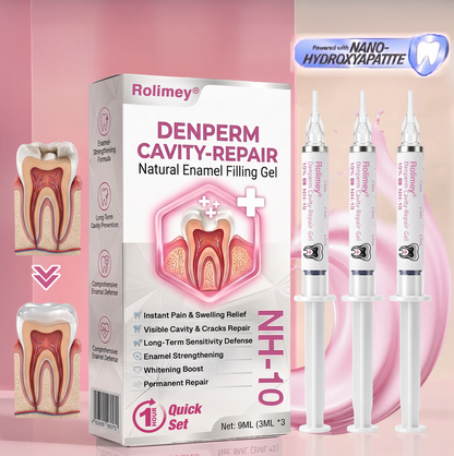 Natural enamel restoration gel for cavity repair