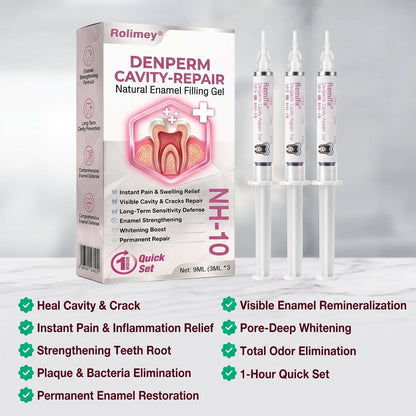 Natural enamel restoration gel for cavity repair