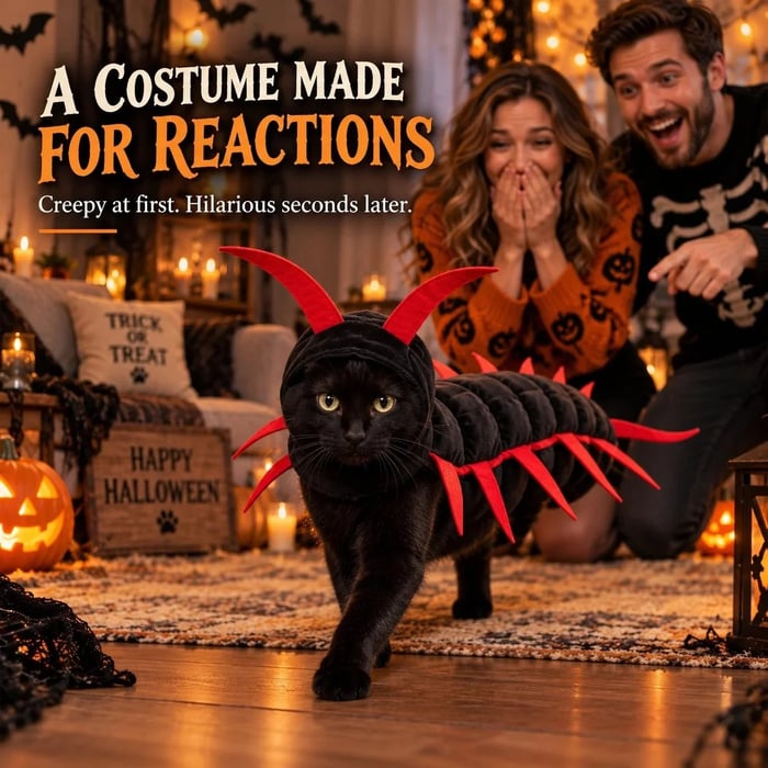 😹Creepy-Cute Cat Centipede Costume – Watch Those Legs Wiggle 🎃