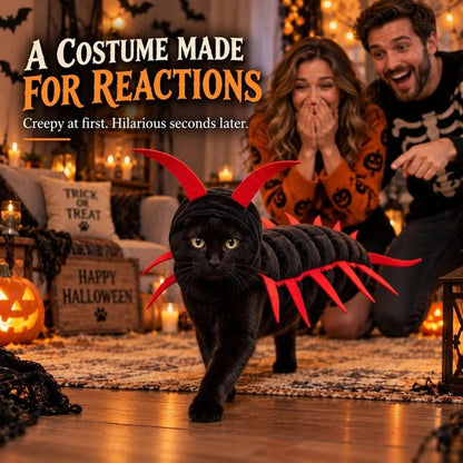 😹Creepy-Cute Cat Centipede Costume – Watch Those Legs Wiggle 🎃