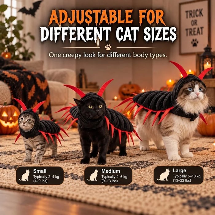 😹Creepy-Cute Cat Centipede Costume – Watch Those Legs Wiggle 🎃