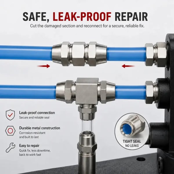 🚗Heavy-Duty Truck/RV Air Line Fitting Kit (8-Piece Set)