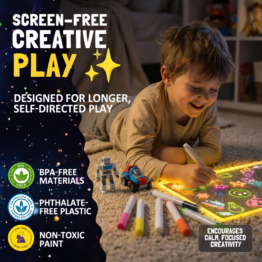 dht™⭐Rechargeable and Reusable LED Drawing Board For Children