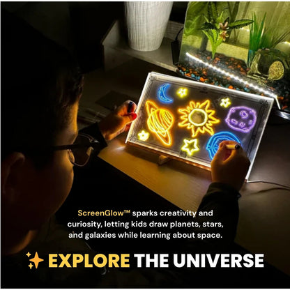 dht™⭐Rechargeable and Reusable LED Drawing Board For Children