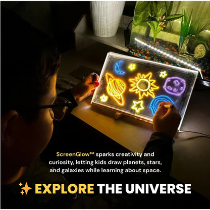 dht™⭐Rechargeable and Reusable LED Drawing Board For Children